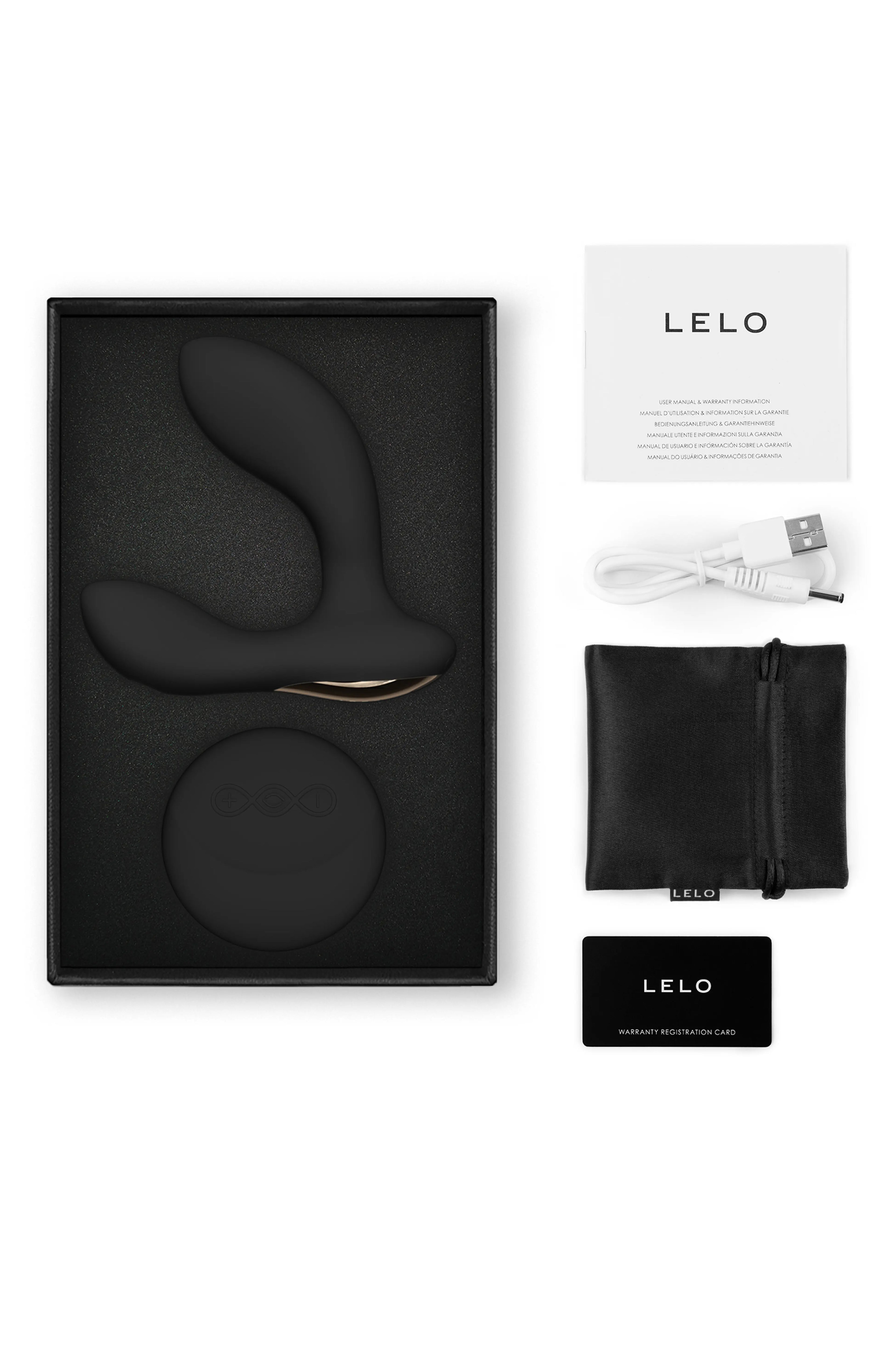 LELO HUGO 2 Prostate Massager with Remote Black