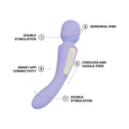 LELO SWITCH Double-Sided Wand Vibrator Lilac