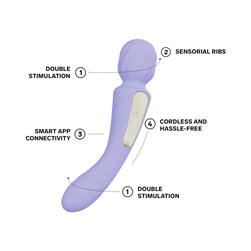 LELO SWITCH Double-Sided Wand Vibrator Lilac