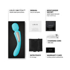 LELO SWITCH Double-Sided Wand Vibrator Aqua