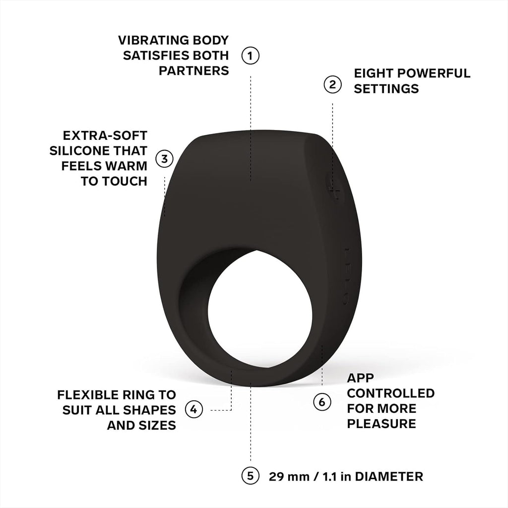 LELO TOR 3 Vibrating Cockring Black