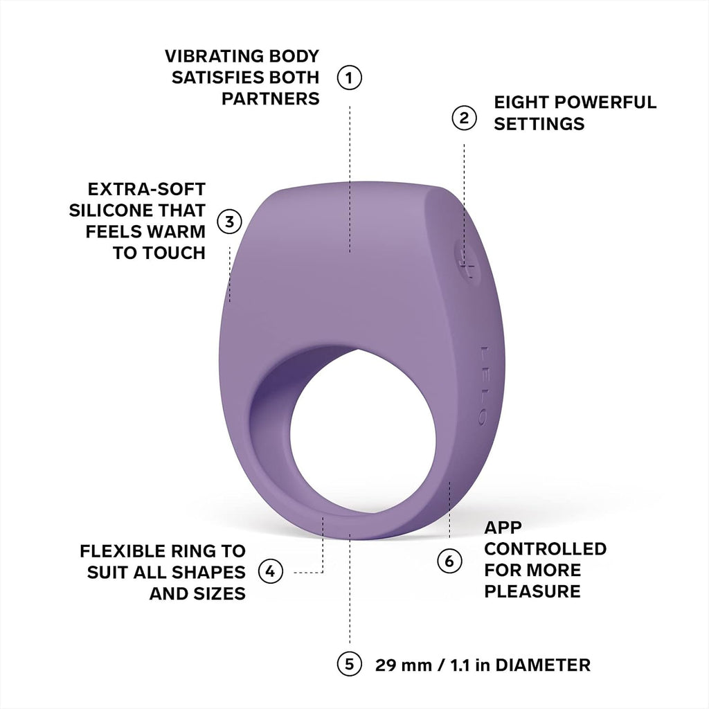 LELO TOR 3 Vibrating Cockring Violet Dust