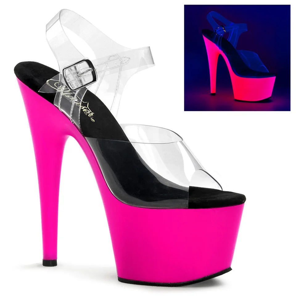 Adore-708UV Clear Neon Pink
