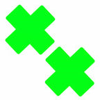 Neon Green Temperature Reactive X Factor Nipple Cover Pasties