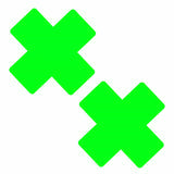 Neon Green Temperature Reactive X Factor Nipple Cover Pasties