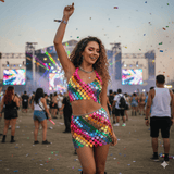 O/S Confetti Crush Multicolor Carnival Bottom