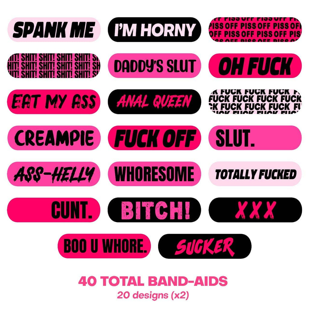 Ouchie Stix by Neva Nude Naughty Naughty XXX Bandages 40-Pack