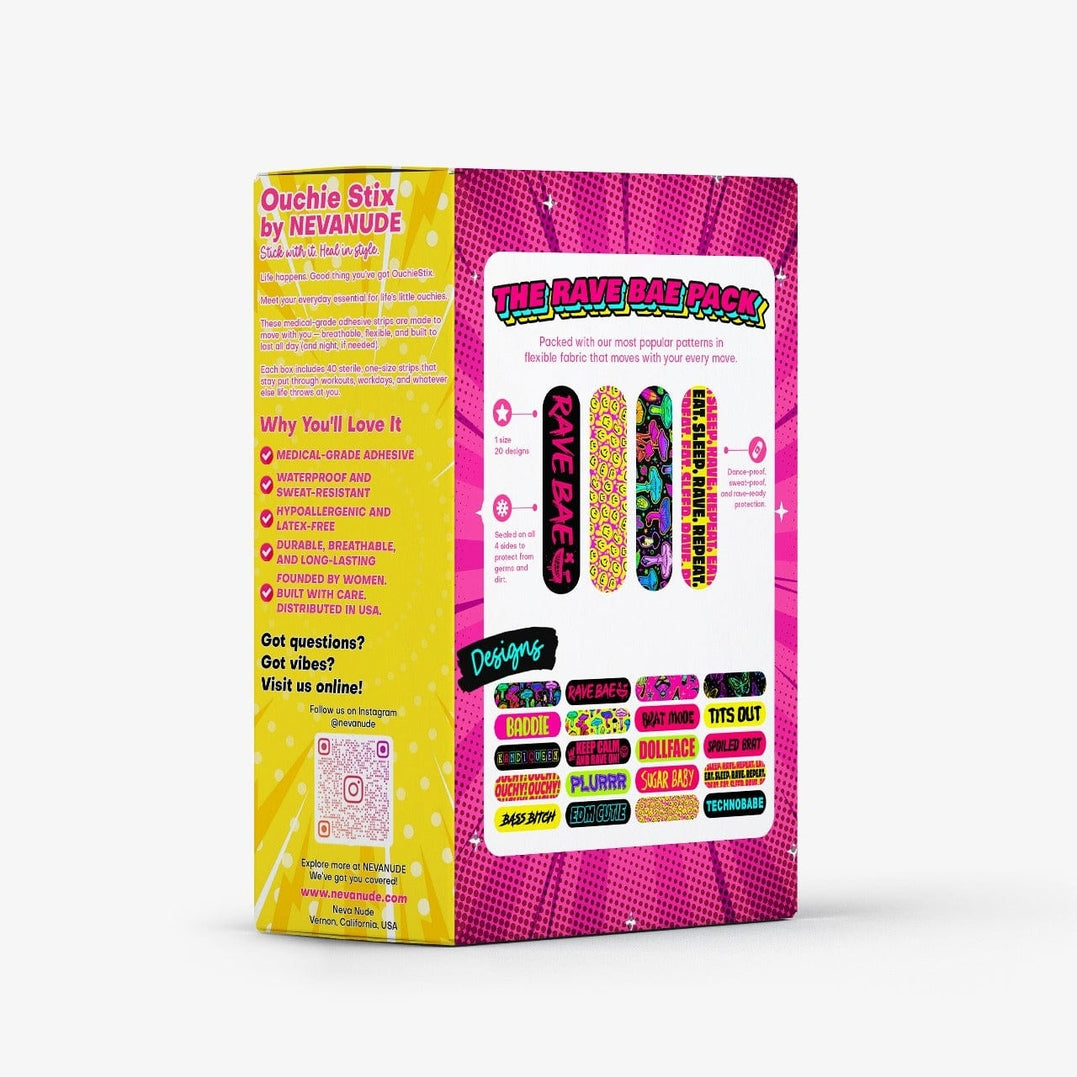 Ouchie Stix by Neva Nude Rave Bae Bandages 40-Pack