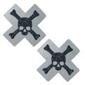 Poison Reflective & Black Glitter X Factor Nipple Cover Pasties