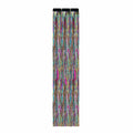 Rainbow Custard Puff Multicolor Sparkle Tinsel Hair Extension Clips 3 Pk