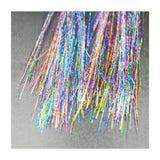 Rainbow Custard Puff Multicolor Sparkle Tinsel Hair Extension Clips 3 Pk