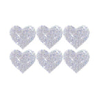 Razzle Dazzle Crystal Jewel Sparkle I Heart U Small Body Stickers 6PK