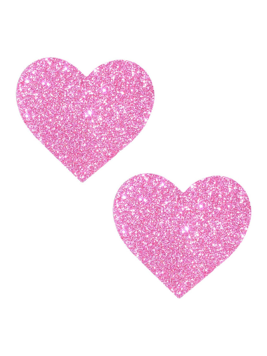 Sparkle Pony Pink Glitter I Heart U Nipple Cover Pasties