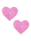 Sparkle Pony Pink Glitter I Heart U Nipple Cover Pasties