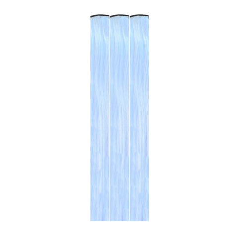 Sweet Summer Dreams Blue Glow in the Dark Hair Extension Clips 3 Pk