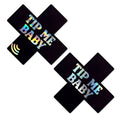 Tip Me Baby Holographic X Smart Nfc Pasties | Tap To Tip, Follow & Share Links Instantly