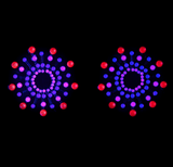 Tropical Beamz Blacklight Crystal Jewel Nipple Pasties