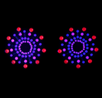 Tropical Beamz Blacklight Crystal Jewel Nipple Pasties