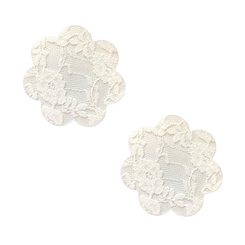 White Lace Back To BAEsics Petal Nipple Cover Pasties