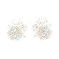 Winterfell Clear Iridescent Crystal Jewel Nipple Cover Pasties