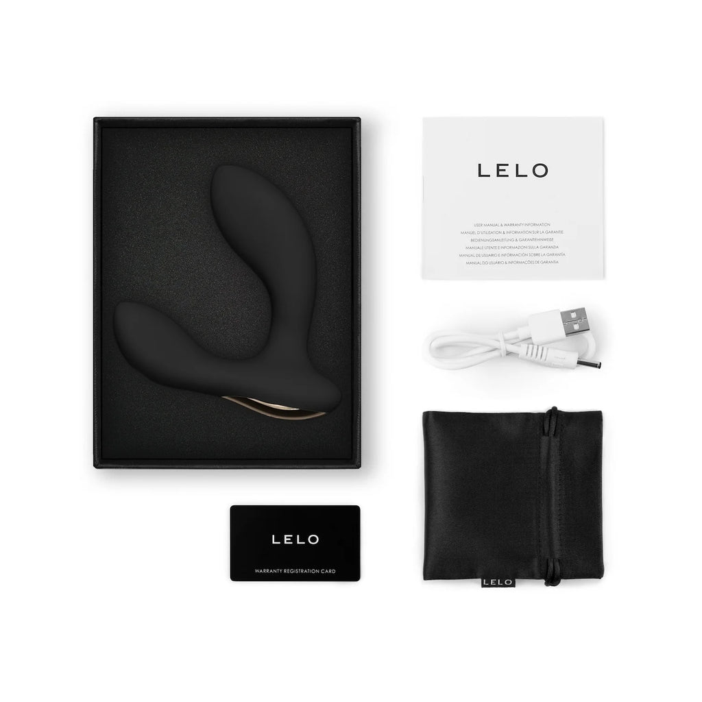 Black HUGO 2 Prostate Massager with Remote